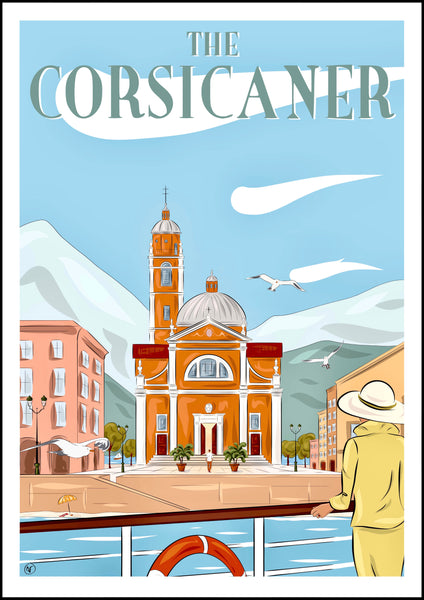 Illustration The Corsicaner, art prints, tirage d’art