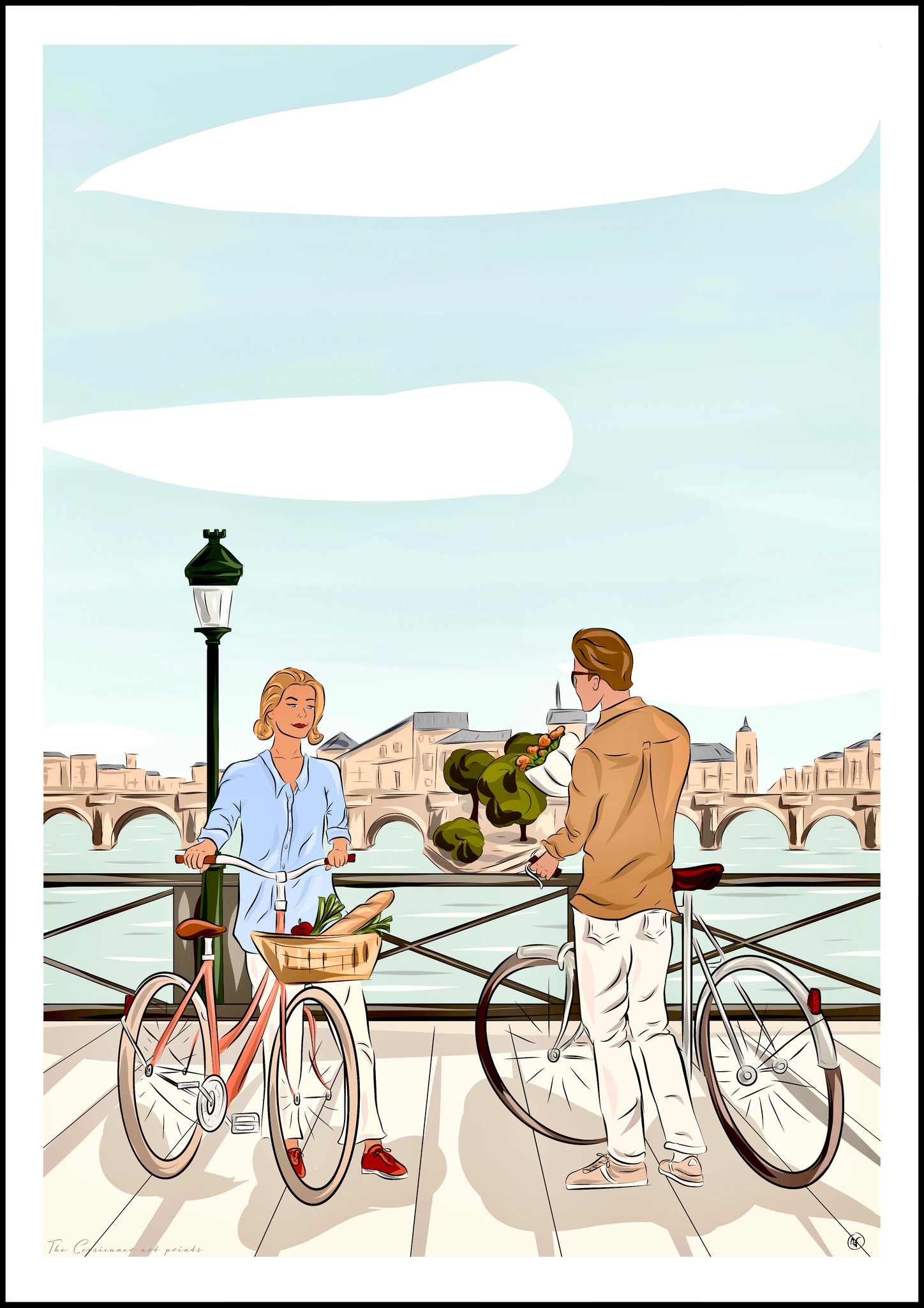 Paris, Pont des Arts, art print, tirage d’art, art, décoration, home décor, TheCorsicaner art prints